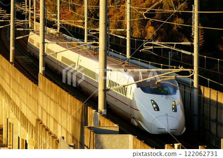 Kyushu Shinkansen 800 series Tsubame at dusk Kyushu Shinkansen 800 series Tsubame at dusk 122062731