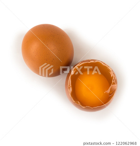 egg chicken isolated on white background 122062968