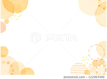 彩色 POP 水彩圓點圖案透明背景標題框複製空間 122063490