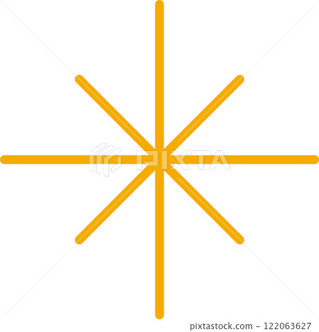 閃光圖示簡單黃色單向量線 122063627