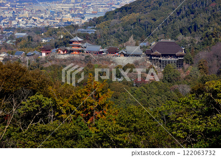 View of Kiyomizu-dera Temple from Amida-ga-mine 122063732