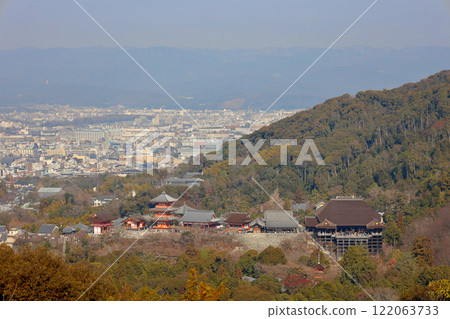 View of Kiyomizu-dera Temple from Amida-ga-mine 122063733