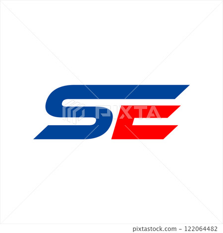 initials letter SE logo vector sports initials letter SE logo vector sports 122064482