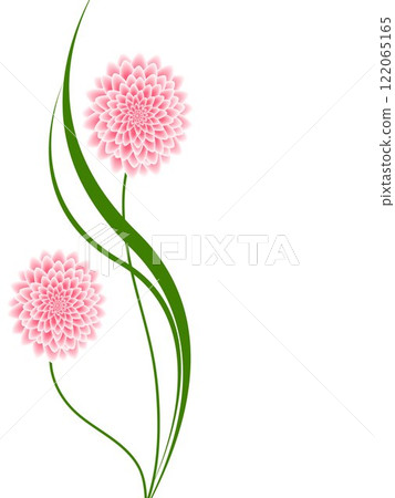 Floral background with pink dahlias. Floral background with pink dahlias. 122065165