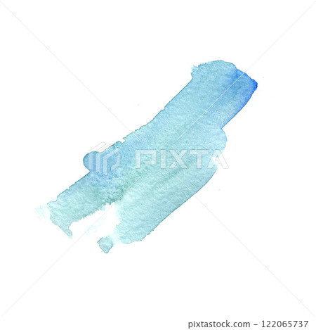 Light blue watercolor brushstroke with soft pastel tones and clean edges. Perfect for contemporary art, airy designs, or stylish decor backgrounds 122065737