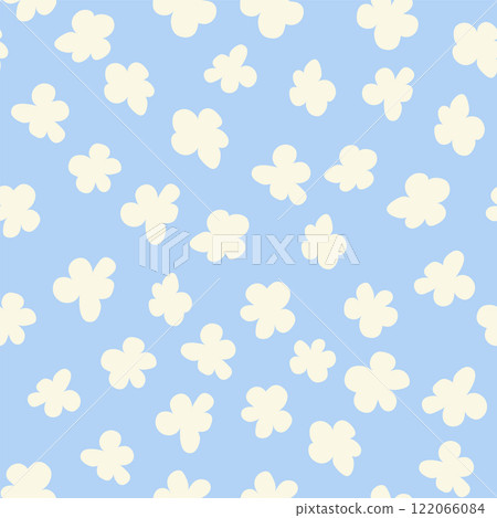 Decorative seamless vintage pattern in classic style with small flowers, ditsy. Silhouettes of flowers, Two-color ornament in pastel colors, wedding Decorative seamless vintage pattern in classic style with small flowers, ditsy. Silhouettes of flowers, Two-color ornament in pastel colors, wedding 122066084