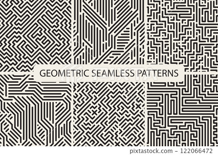 Sriped seamless geometric patterns. Digital design. Sriped seamless geometric patterns. Digital design. 122066472