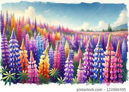 Lupine field 122066495