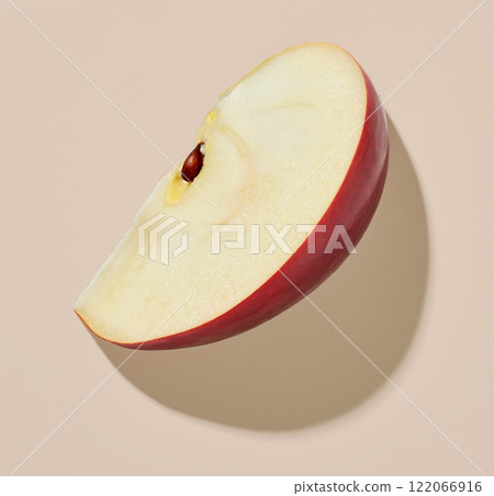 slice of red apple slice of red apple 122066916