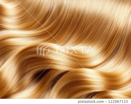 blonde wavy hair 122067133