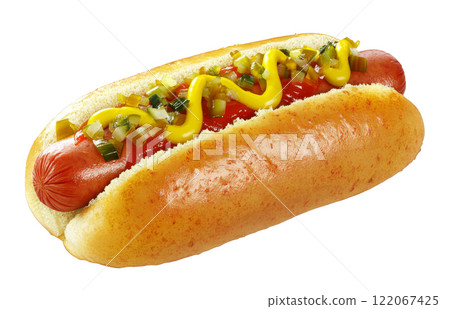 fresh delicious hot dog fresh delicious hot dog 122067425