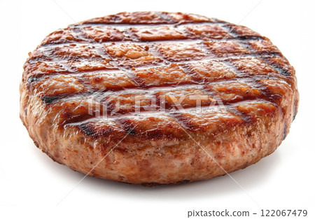 grilled hamburger meat 122067479