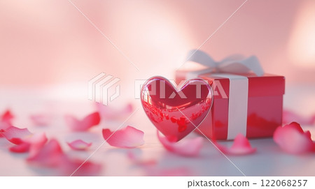 Valentine's day motifs and copy space Valentine's day motifs and copy space 122068257