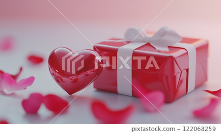 Valentine's day motifs and copy space Valentine's day motifs and copy space 122068259