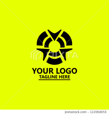 Abstract logo for business company. Corporate identity design element 122068658