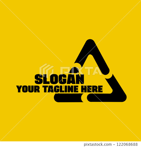 related design logo with colorful triangle modern shapes vector 122068688