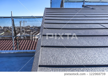 Roof repair work for detached houses: Roof and decorative slate Roof repair work for detached houses: Roof and decorative slate 122068739