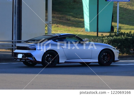 Image of a sports car running in the city Image of a sports car running in the city 122069166