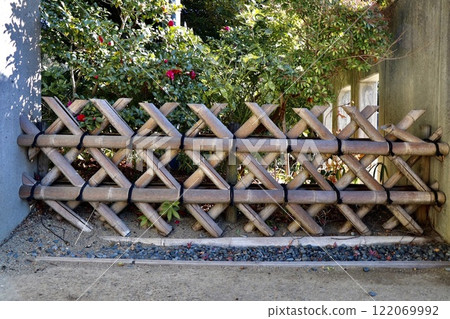 道路用竹柵欄封閉 122069992