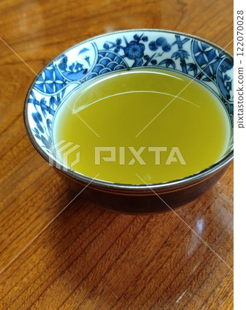 teacup with green tea teacup with green tea 122070028
