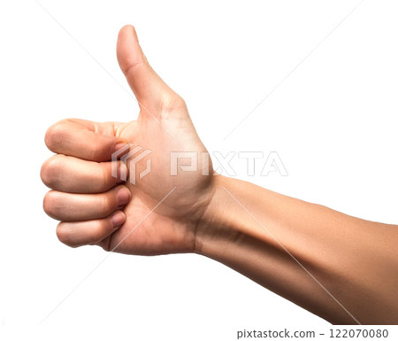 Hand giving a thumbs up Hand giving a thumbs up 122070080