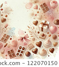 Valentine's Day chocolate background 122070150