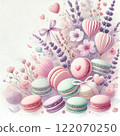 Valentine's Day background macaroons 122070250