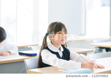 Children taking a test Children taking a test 122070902