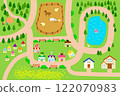 a simple map of the village 122070983