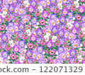 水彩粉紅花卉圖案 02 122071329