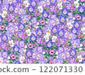 水彩紫色花卉圖案 122071330