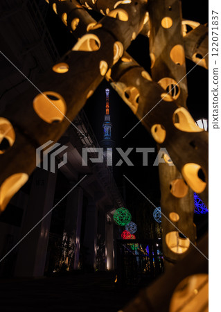 Night view of Sky Tree 122071837