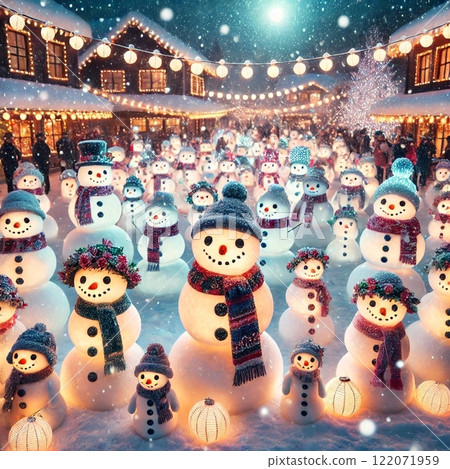 Snowman's illumination 122071959