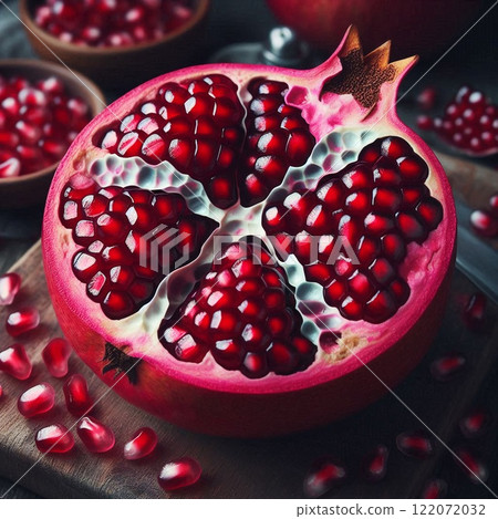 大自然創造的美麗石榴籽 122072032