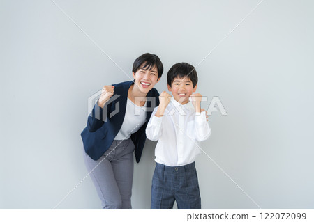 Students and teachers standing side by side Students and teachers standing side by side 122072099