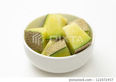 切瓜白色背景 122072457