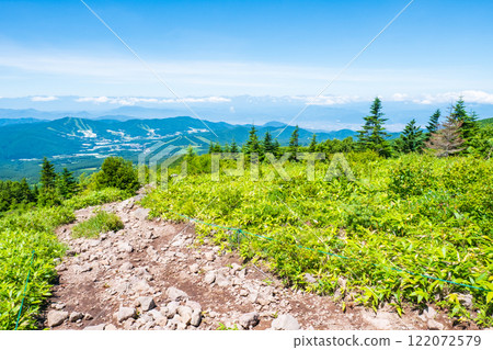 夏季攀登什葉派山、貓岳（中根路線：眺望北阿爾卑斯山） 122072579