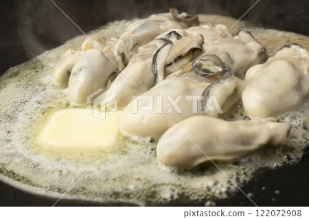 奶油烤牡蠣 平底鍋烤牡蠣 122072908