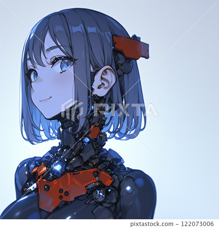 機器人美麗的女孩動漫插畫 122073006