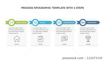 Infographic Template - 4 Elements Infographic Template - 4 Elements 122073145