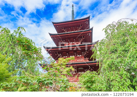 [重要文化遺產]青森縣弘前市最勝院五層塔 122073194