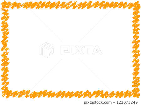 Hand-drawn crayon material background frame Hand-drawn crayon material background frame 122073249