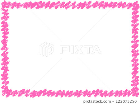 Hand-drawn crayon material background frame Hand-drawn crayon material background frame 122073250