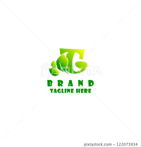 T letter eco logo, volume icon logo vector 122073934
