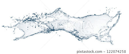 3d illustration of abstract blue waves and splashes 3d illustration of abstract blue waves and splashes 122074258