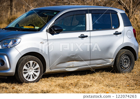 Elderly driver's car 122074263