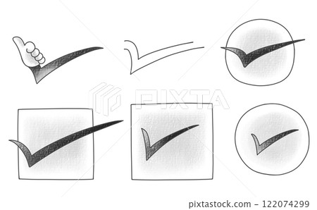 寬鬆簡單的複選標記設定 2 模擬風格 122074299