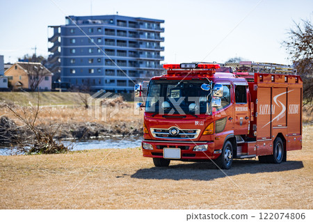 Sayama City Fire Department New Year's Parade - Fire pump truck 122074806