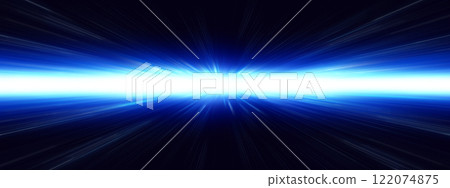 3d illustration of abstract blue light rays on black background 3d illustration of abstract blue light rays on black background 122074875