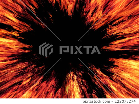 3d illustration of burning fire flames on a black background 3d illustration of burning fire flames on a black background 122075274